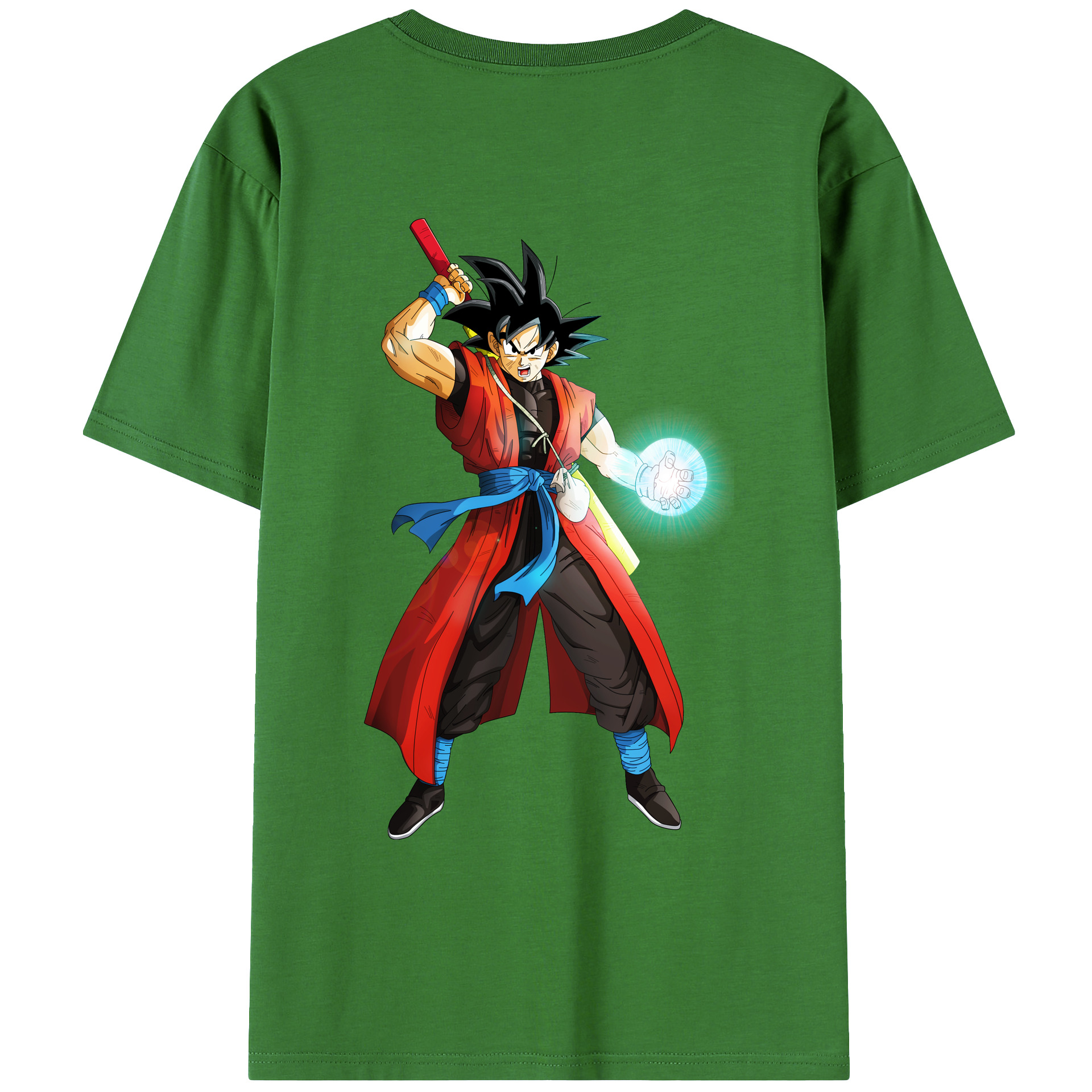 （画像用） ドラゴンボール 孫悟空（そん ごくう）Son Goku カカロット DRAGON BALL Kakarotto レディース半袖Tシャツ(バックプリント)